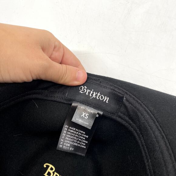 Brixton Black Wool Hat